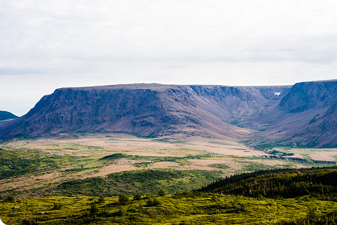 View of a plateau