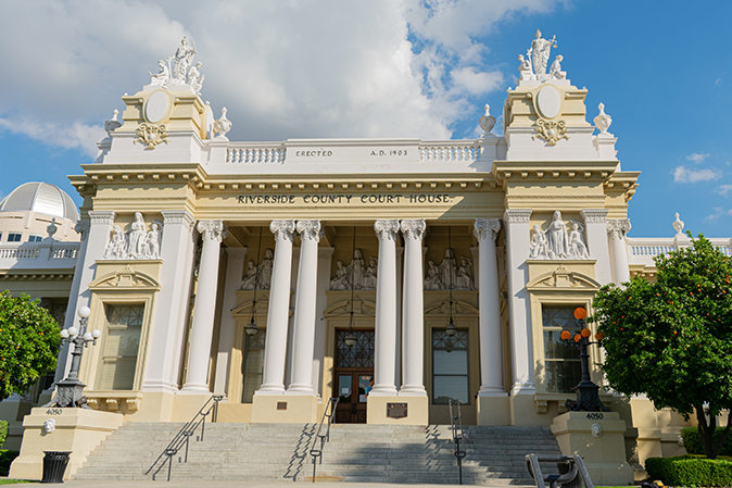 County Courthouse in Riverside, CA