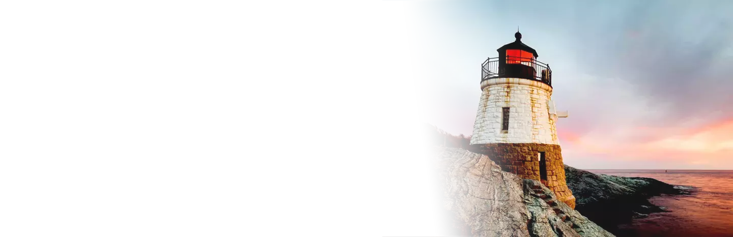 Castle Hill Lighthouse in Newport, Rhode Island